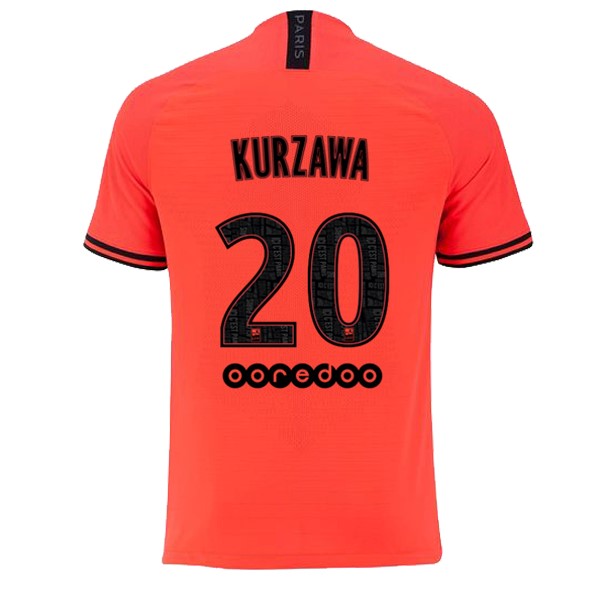 JORDAN Camiseta Paris Saint Germain NO.20 Kurzawa 2ª 2019-2020 Naranja